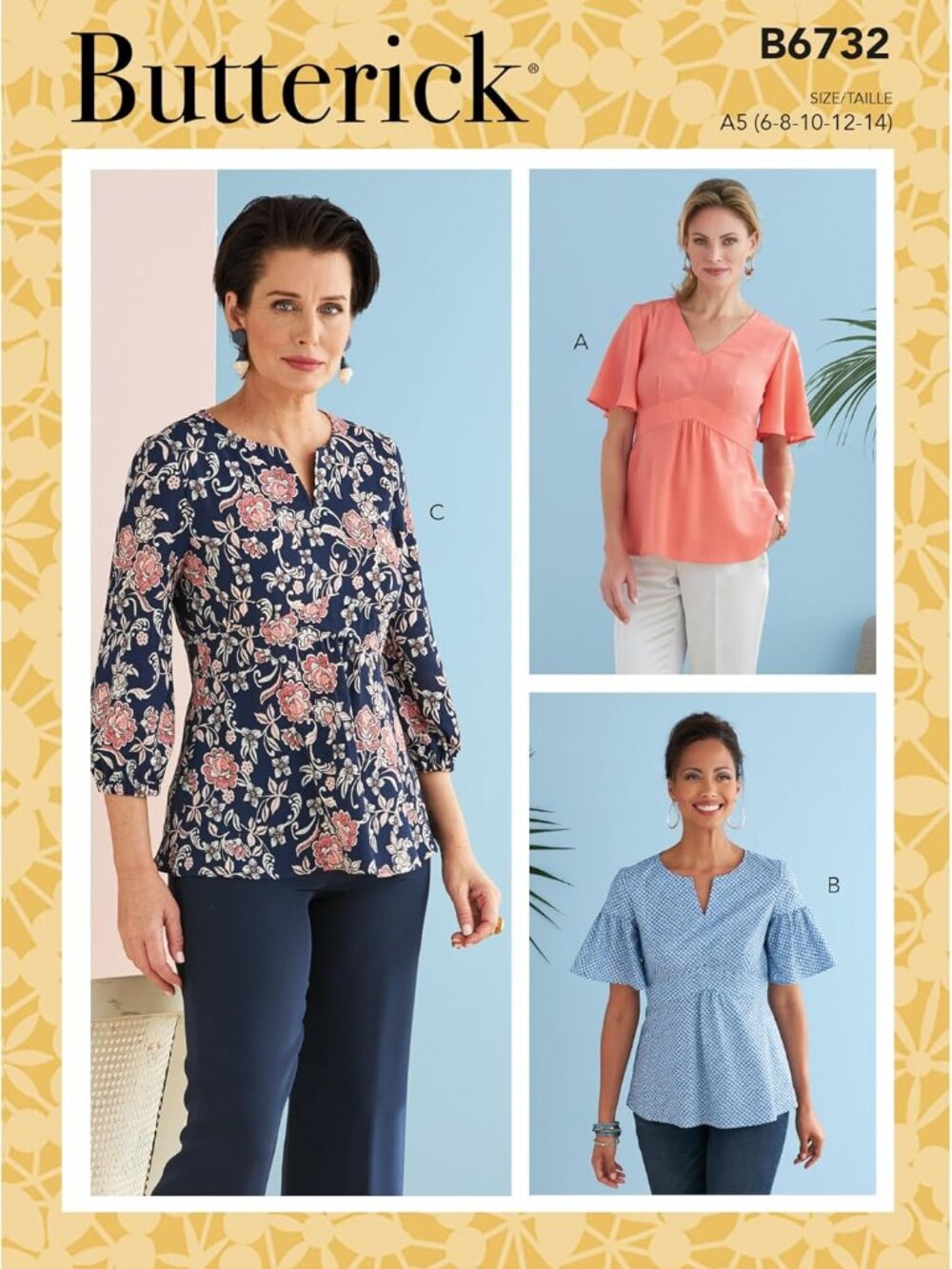 Butterick B6732A5 (6-8-10-12, 6-8-10-12-14)